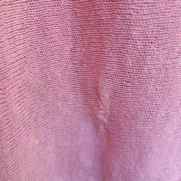 Eileen Fisher Coral Linen Tunic High Low Top size Medium - Picture 8 of 9